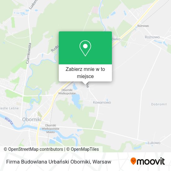 Mapa Firma Budowlana Urbański Oborniki