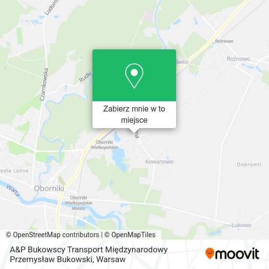 Mapa A&P Bukowscy Transport Międzynarodowy Przemysław Bukowski