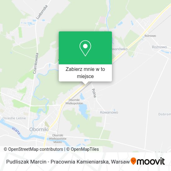 Mapa Pudliszak Marcin - Pracownia Kamieniarska