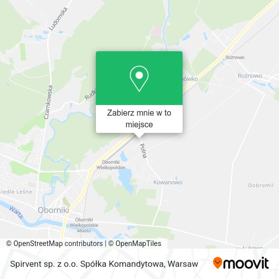 Mapa Spirvent sp. z o.o. Spółka Komandytowa