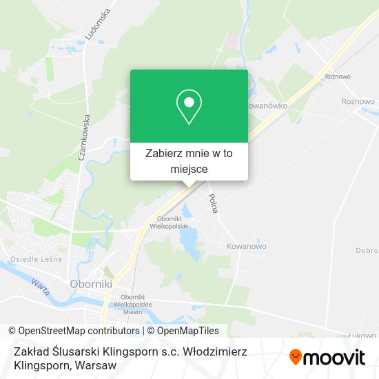 Mapa Zakład Ślusarski Klingsporn s.c. Włodzimierz Klingsporn