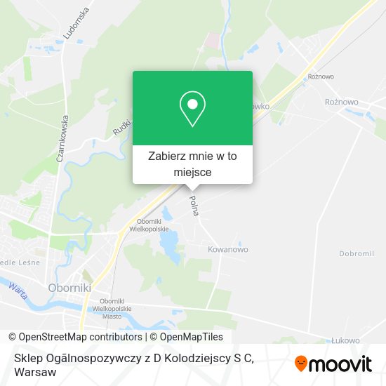 Mapa Sklep Ogãlnospozywczy z D Kolodziejscy S C