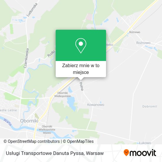 Mapa Usługi Transportowe Danuta Pyssa