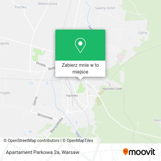 Mapa Apartament Parkowa 2a