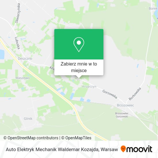 Mapa Auto Elektryk Mechanik Waldemar Kozajda