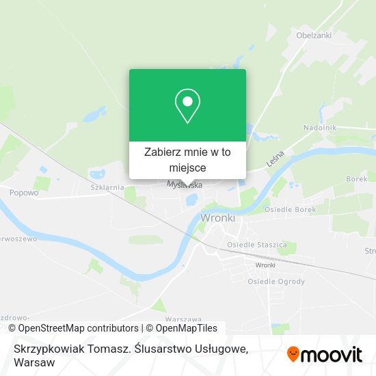 Mapa Skrzypkowiak Tomasz. Ślusarstwo Usługowe