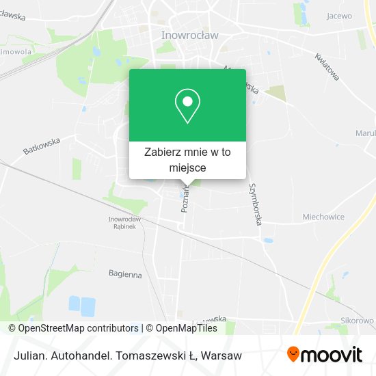 Mapa Julian. Autohandel. Tomaszewski Ł