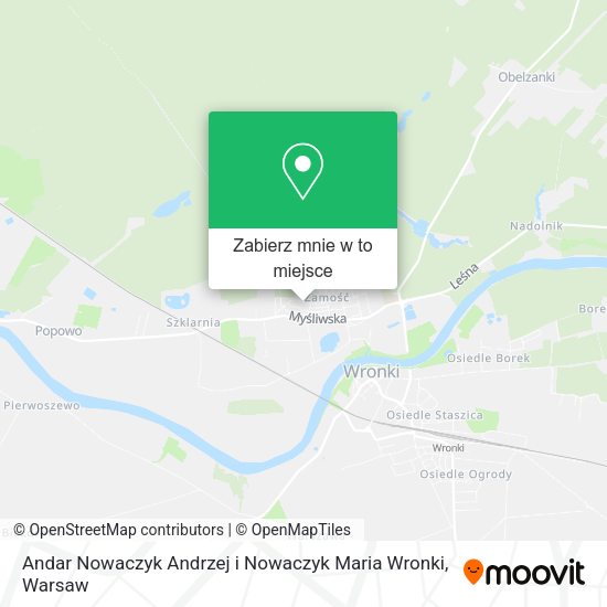 Mapa Andar Nowaczyk Andrzej i Nowaczyk Maria Wronki