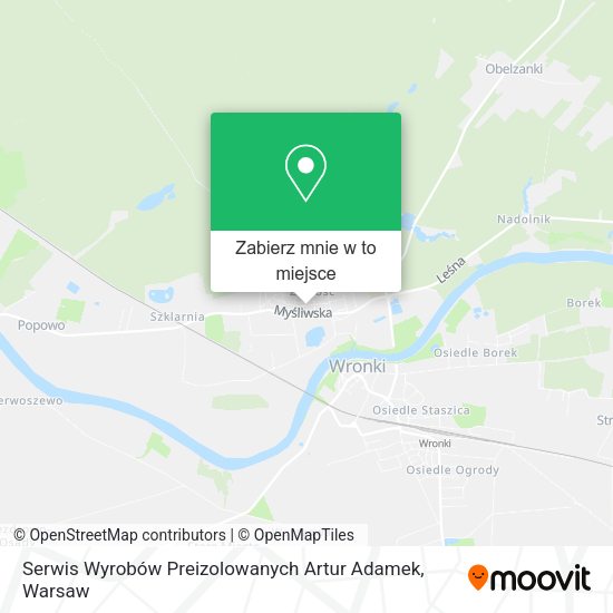 Mapa Serwis Wyrobów Preizolowanych Artur Adamek