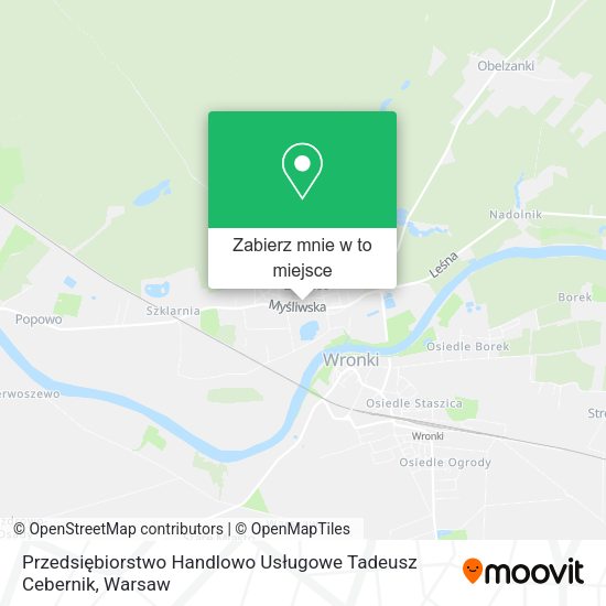 Mapa Przedsiębiorstwo Handlowo Usługowe Tadeusz Cebernik