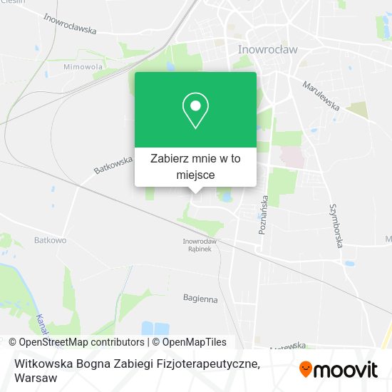 Mapa Witkowska Bogna Zabiegi Fizjoterapeutyczne