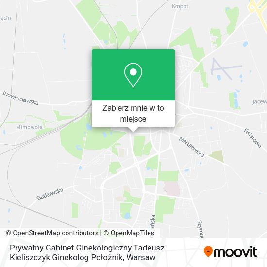 Mapa Prywatny Gabinet Ginekologiczny Tadeusz Kieliszczyk Ginekolog Położnik