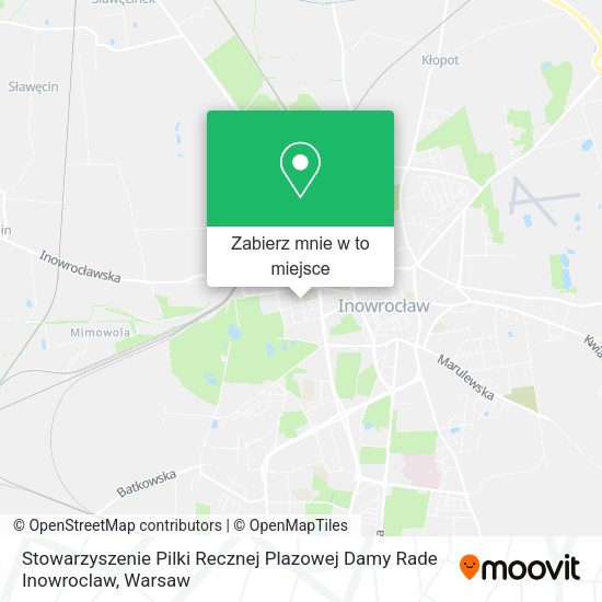 Mapa Stowarzyszenie Pilki Recznej Plazowej Damy Rade Inowroclaw