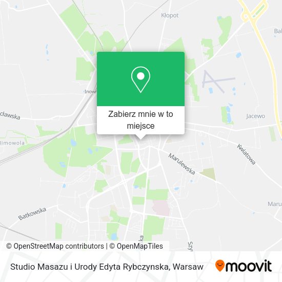 Mapa Studio Masazu i Urody Edyta Rybczynska