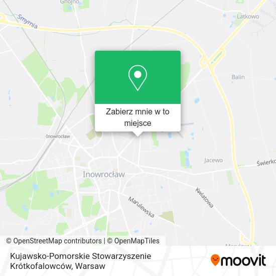 Mapa Kujawsko-Pomorskie Stowarzyszenie Krótkofalowców