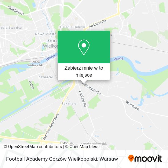 Mapa Football Academy Gorzów Wielkopolski