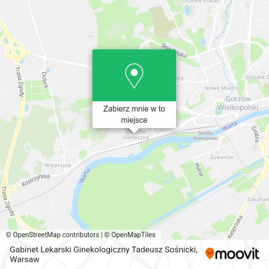 Mapa Gabinet Lekarski Ginekologiczny Tadeusz Sośnicki