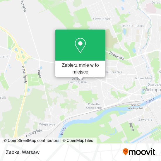 Mapa Zabka