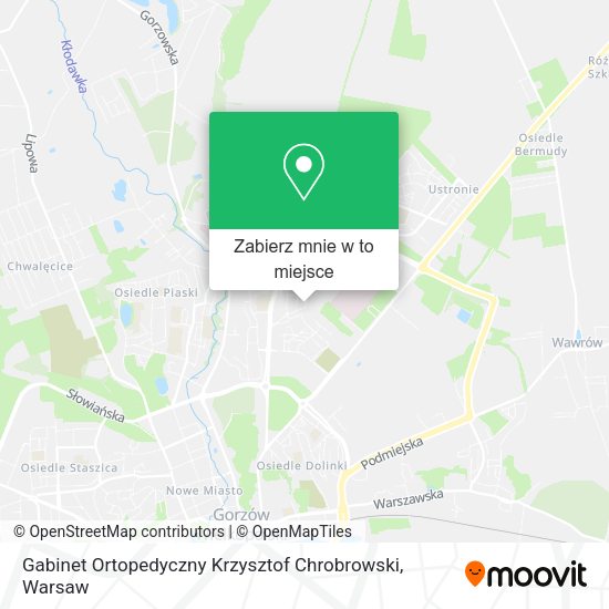 Mapa Gabinet Ortopedyczny Krzysztof Chrobrowski