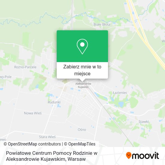 Mapa Powiatowe Centrum Pomocy Rodzinie w Aleksandrowie Kujawskim