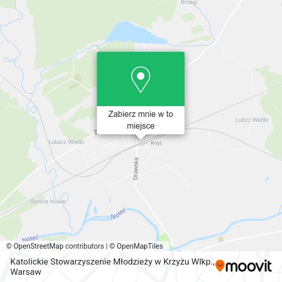 Mapa Katolickie Stowarzyszenie Młodzieży w Krzyżu Wlkp.