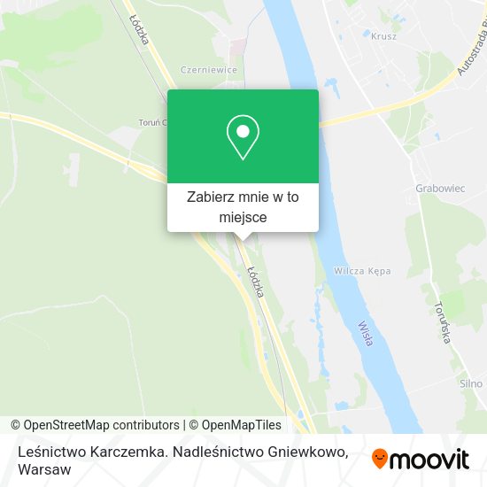 Mapa Leśnictwo Karczemka. Nadleśnictwo Gniewkowo