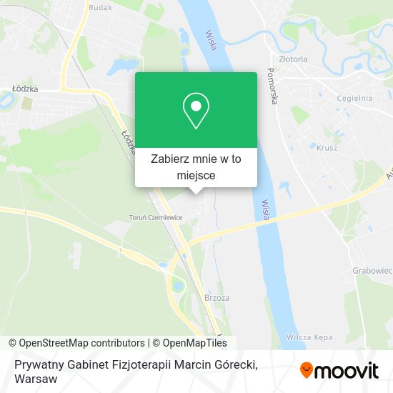 Mapa Prywatny Gabinet Fizjoterapii Marcin Górecki