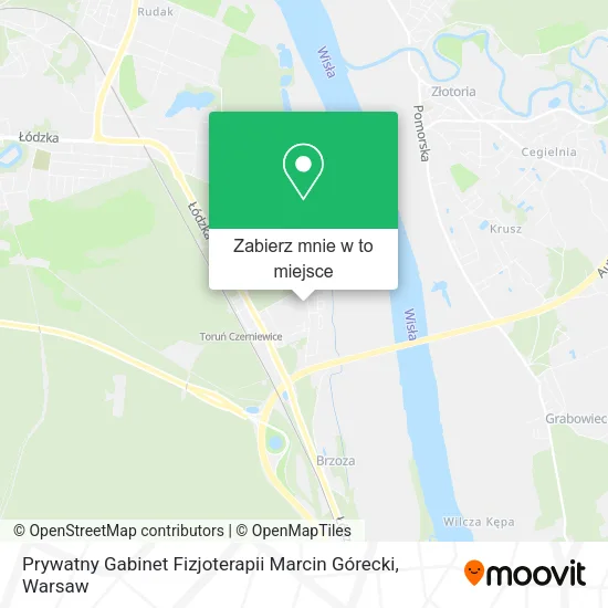 Mapa Prywatny Gabinet Fizjoterapii Marcin Górecki