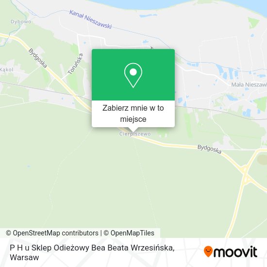 Mapa P H u Sklep Odieżowy Bea Beata Wrzesińska