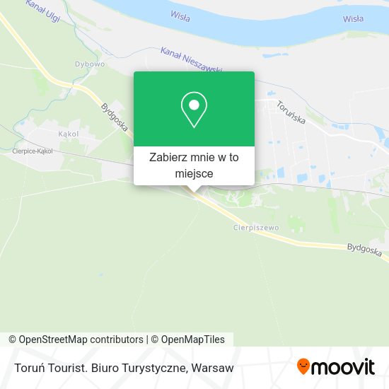 Mapa Toruń Tourist. Biuro Turystyczne