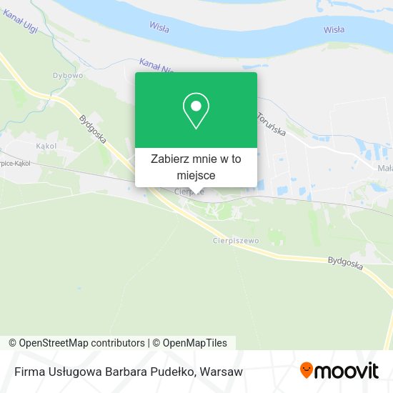 Mapa Firma Usługowa Barbara Pudełko