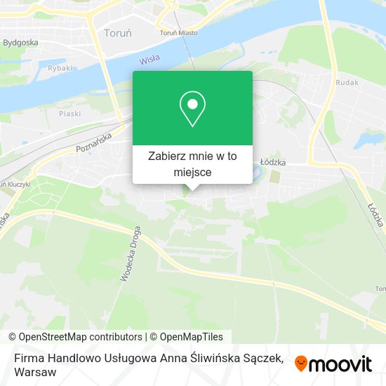 Mapa Firma Handlowo Usługowa Anna Śliwińska Sączek