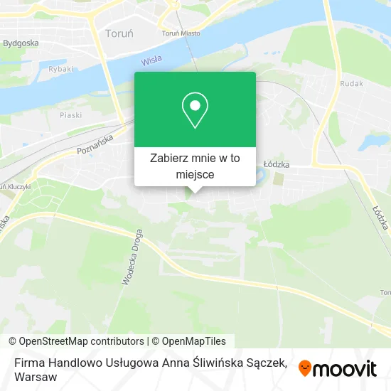 Mapa Firma Handlowo Usługowa Anna Śliwińska Sączek