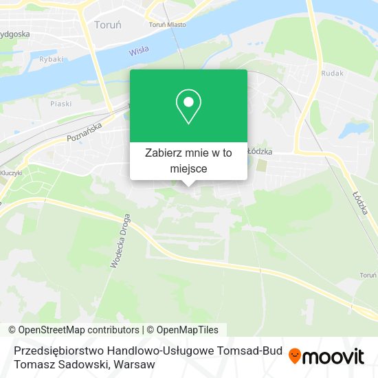 Mapa Przedsiębiorstwo Handlowo-Usługowe Tomsad-Bud Tomasz Sadowski