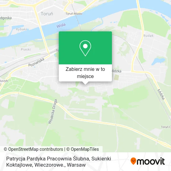 Mapa Patrycja Pardyka Pracownia Ślubna, Sukienki Koktajlowe, Wieczorowe.