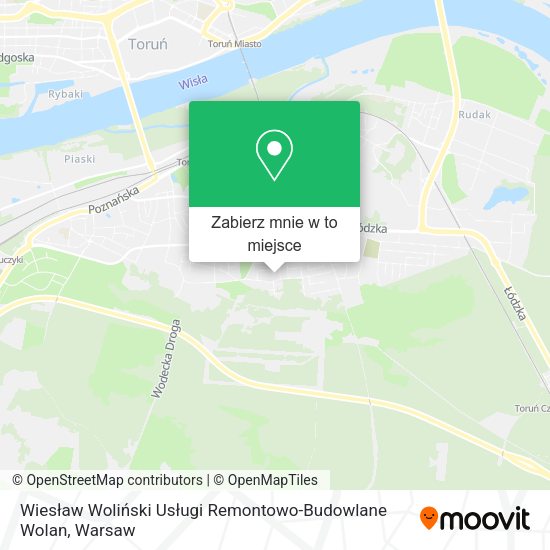 Mapa Wiesław Woliński Usługi Remontowo-Budowlane Wolan