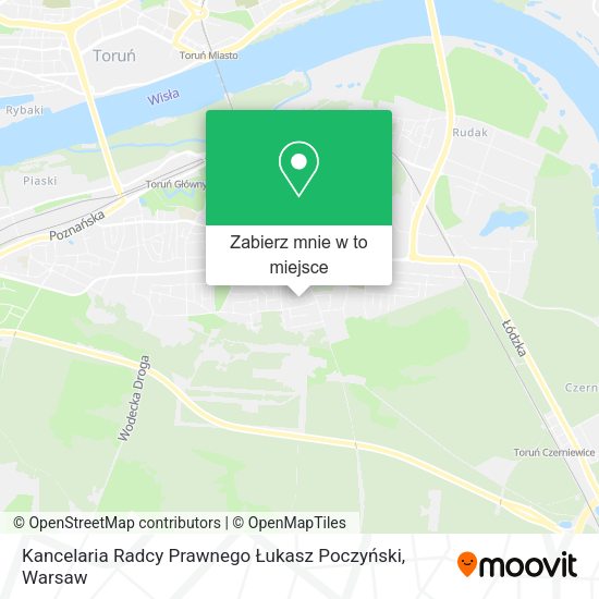 Mapa Kancelaria Radcy Prawnego Łukasz Poczyński