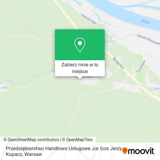 Mapa Przedsiębiorstwo Handlowo Usługowe Jur Gos Jerzy Kopacz