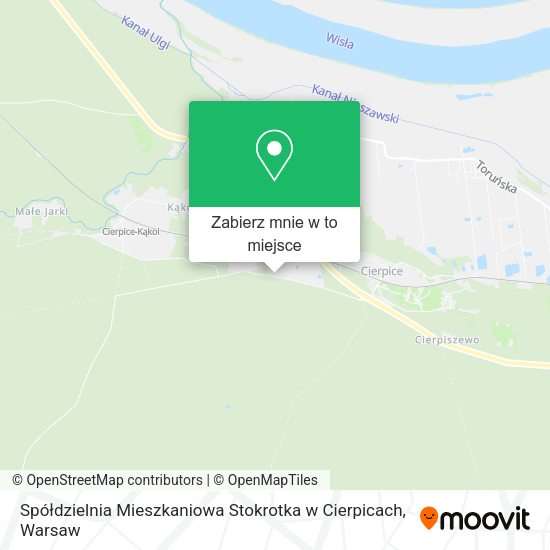 Mapa Spółdzielnia Mieszkaniowa Stokrotka w Cierpicach