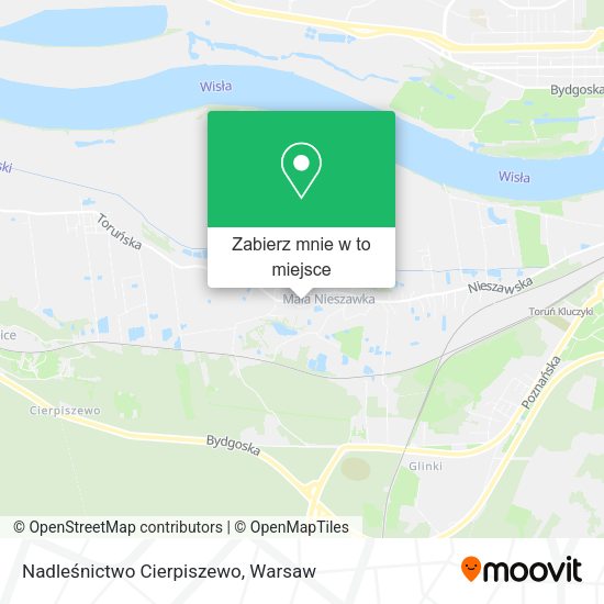 Mapa Nadleśnictwo Cierpiszewo