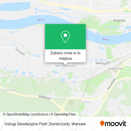 Mapa Usługi Geodezyjne Piotr Zembrzucki