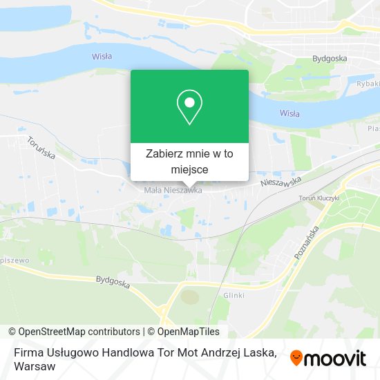 Mapa Firma Usługowo Handlowa Tor Mot Andrzej Laska