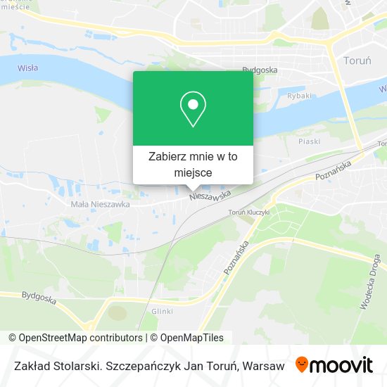 Mapa Zakład Stolarski. Szczepańczyk Jan Toruń