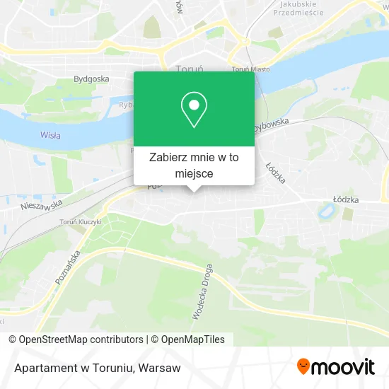 Mapa Apartament w Toruniu