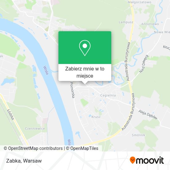 Mapa Zabka