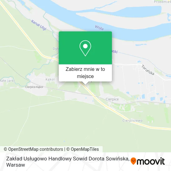 Mapa Zakład Usługowo Handlowy Sowid Dorota Sowińska