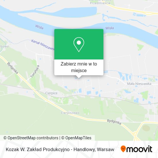 Mapa Kozak W. Zakład Produkcyjno - Handlowy