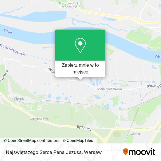 Mapa Najświętszego Serca Pana Jezusa