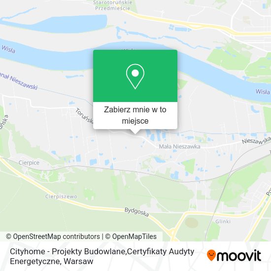 Mapa Cityhome - Projekty Budowlane,Certyfikaty Audyty Energetyczne