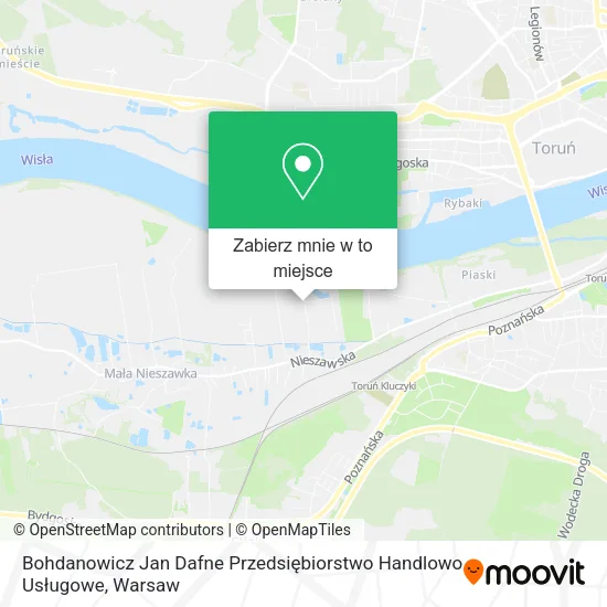 Mapa Bohdanowicz Jan Dafne Przedsiębiorstwo Handlowo Usługowe